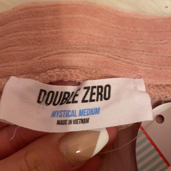 Pink Velvet Bodycon Skirt - Picture 2 of 5